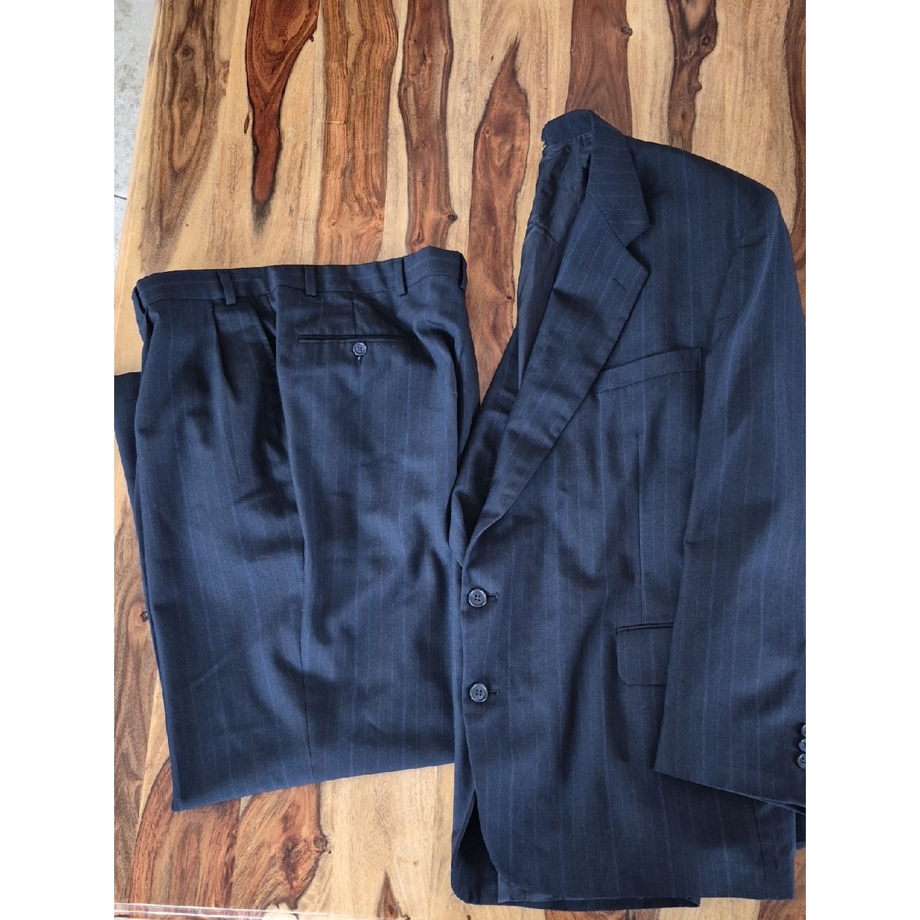 Towncraft 35% Worsted Wool Blend Pantsuit